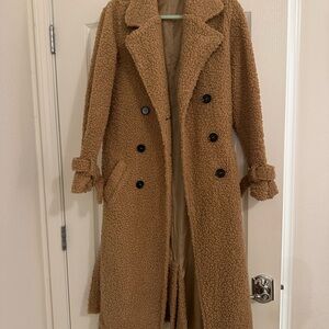 Windsor Tan Teddy Coat XS